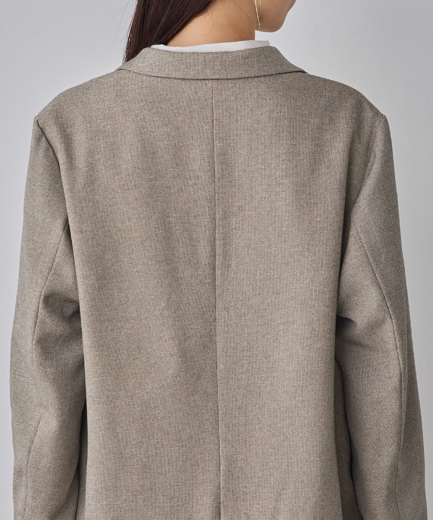 WEB限定/別注】【セットアップ対応】杢調ライトダブルテーラードジャケット