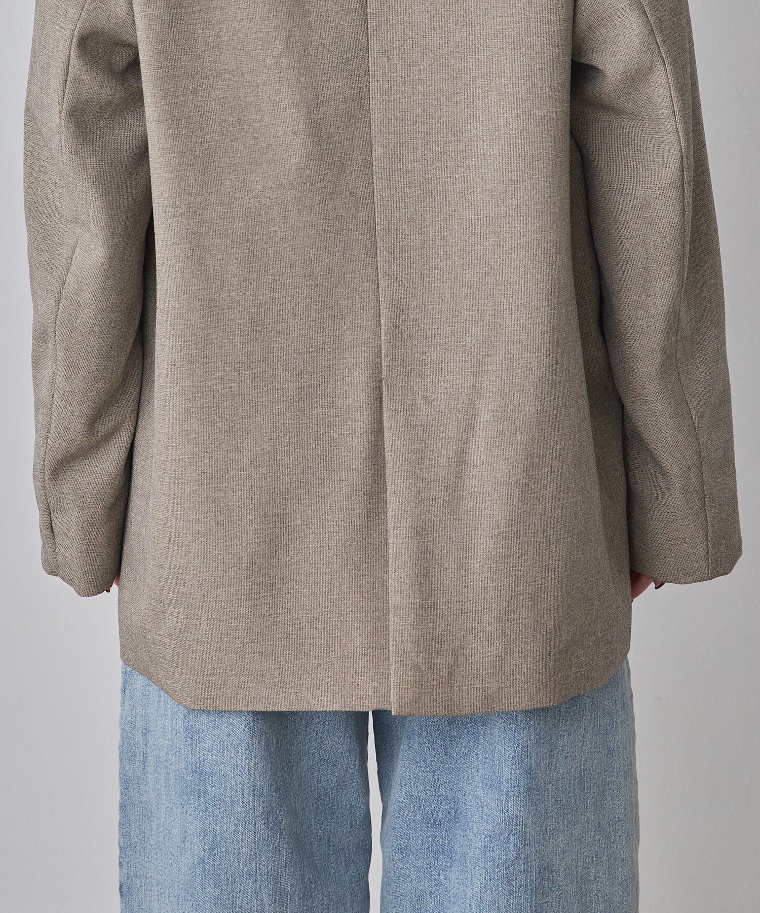 WEB限定/別注】【セットアップ対応】杢調ライトダブルテーラードジャケット