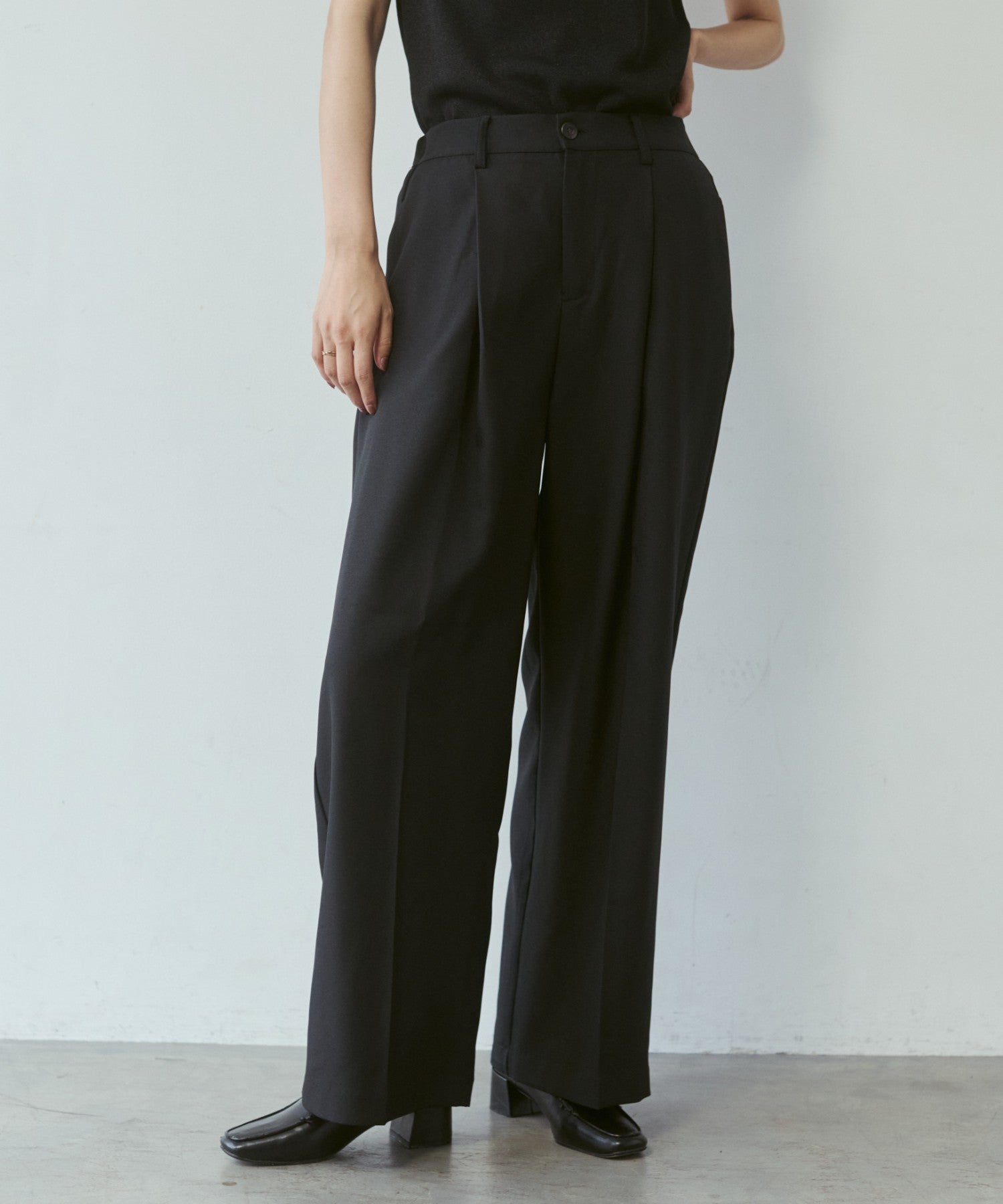 [LIMITED] [SETUP] HEATHER TONE STRAIGHT PANTS