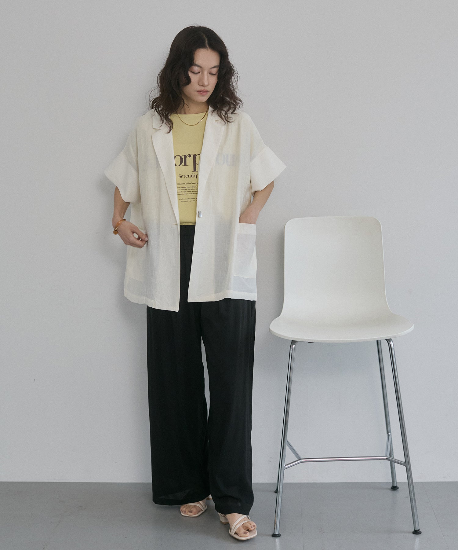 [LIMITED]WASH-SATIN SHIRT JACKET