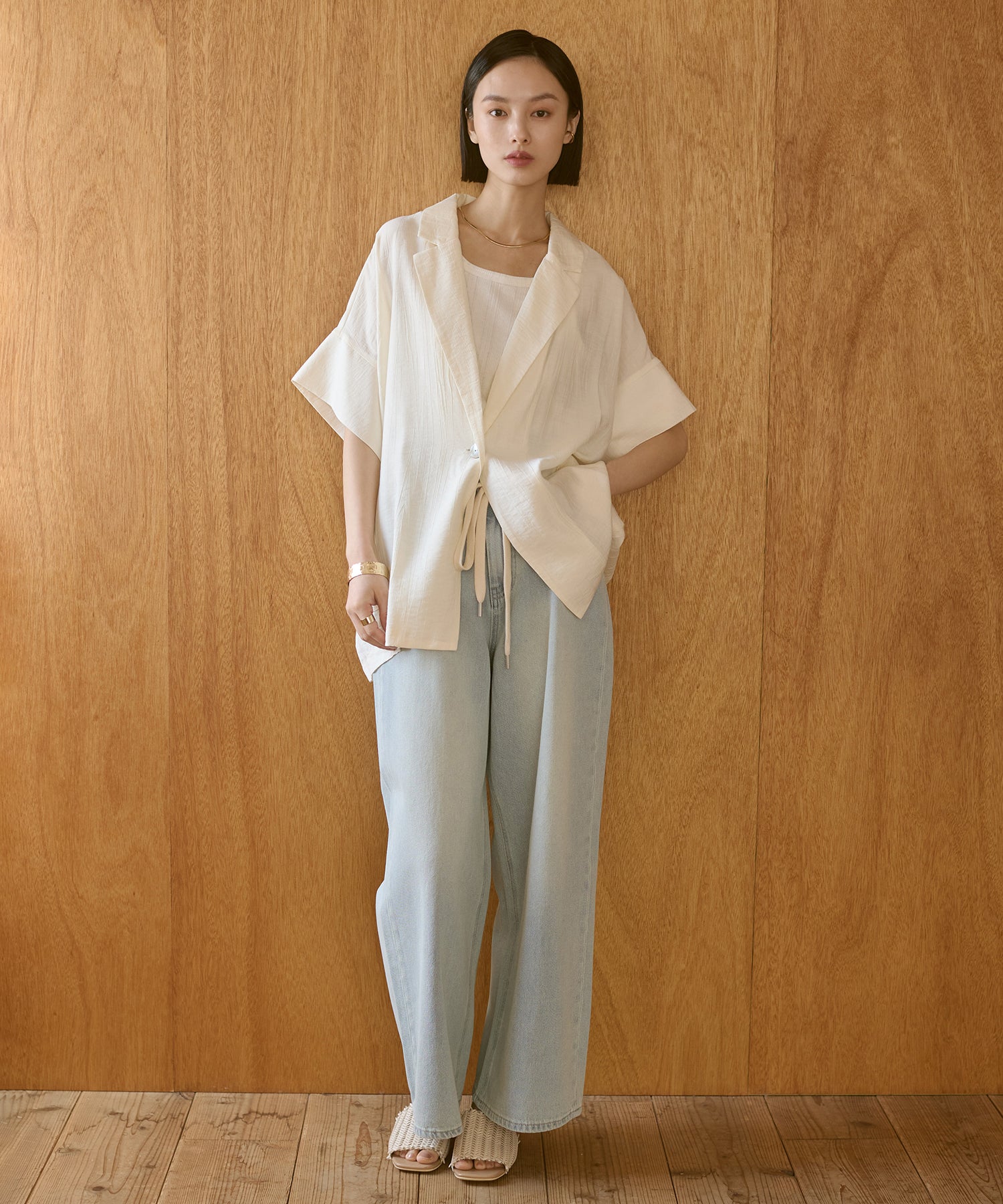 [LIMITED]WASH-SATIN SHIRT JACKET