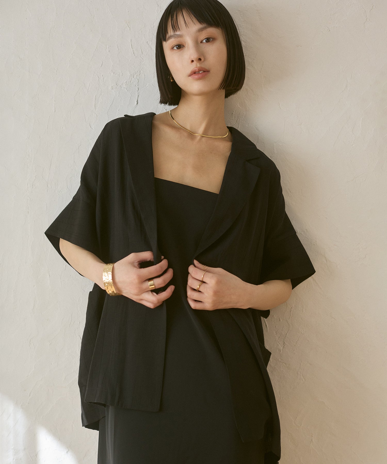 [LIMITED]WASH-SATIN SHIRT JACKET