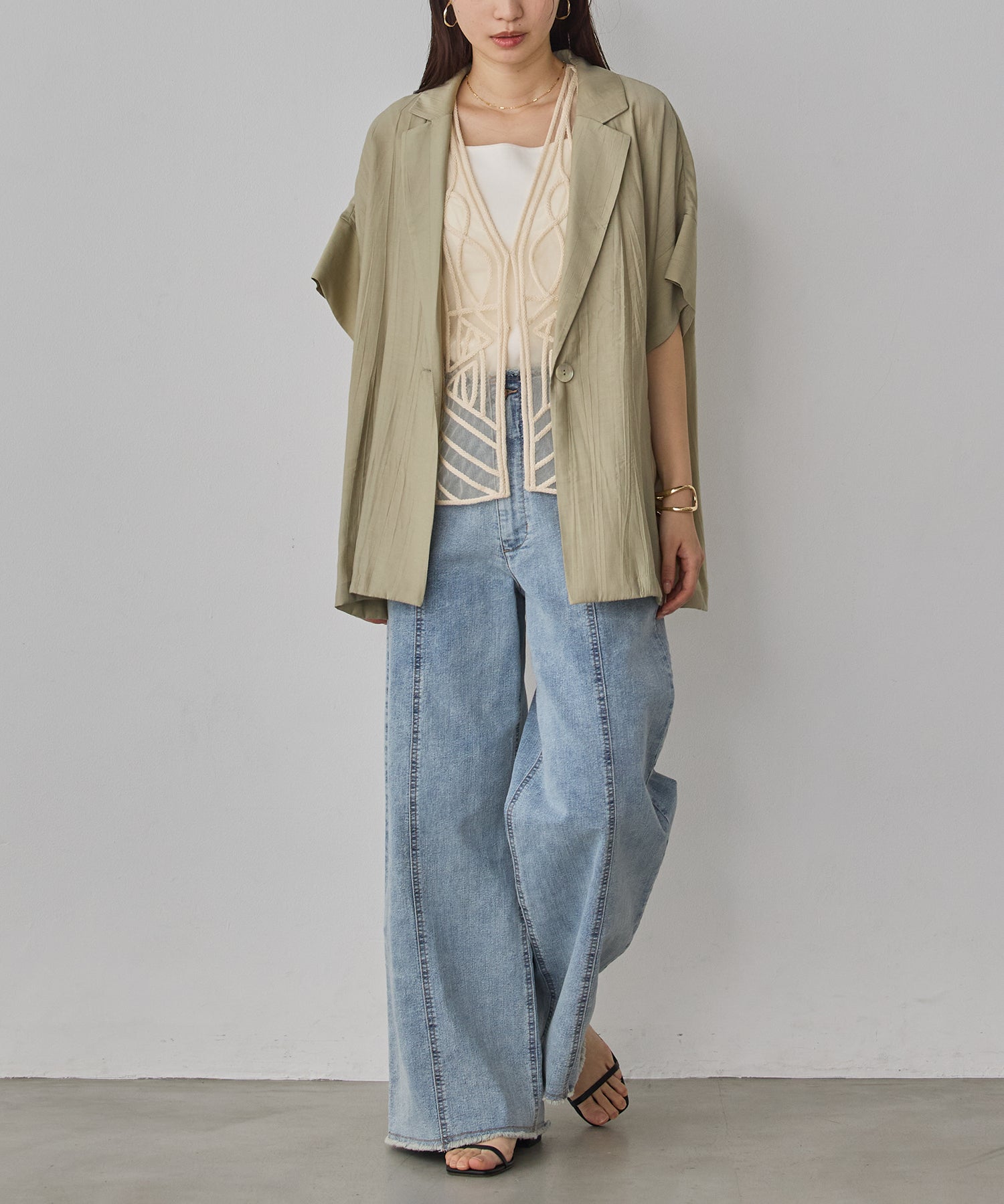 [LIMITED]WASH-SATIN SHIRT JACKET