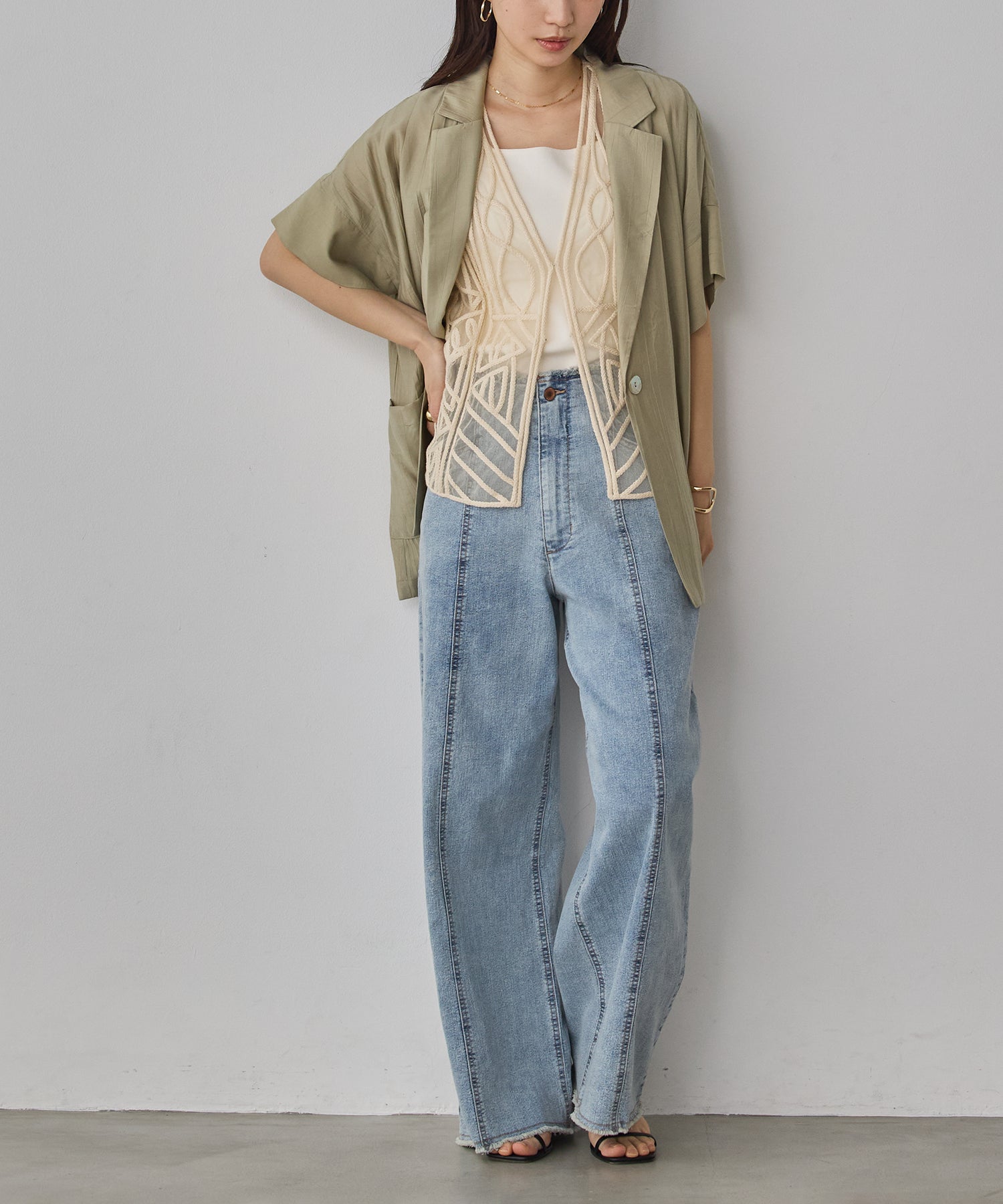 [LIMITED]WASH-SATIN SHIRT JACKET