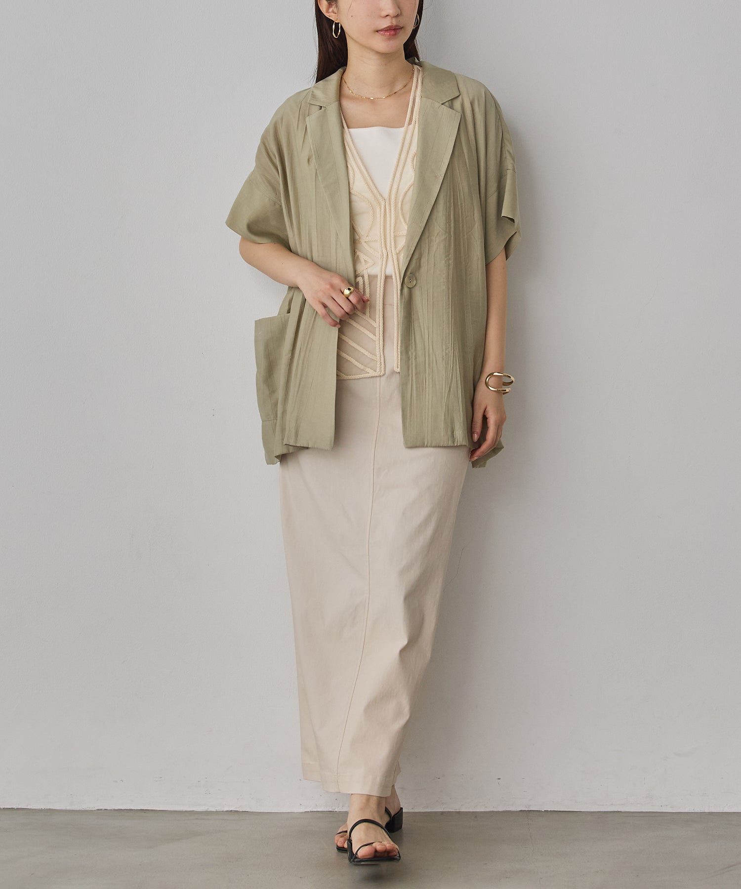 [LIMITED]WASH-SATIN SHIRT JACKET