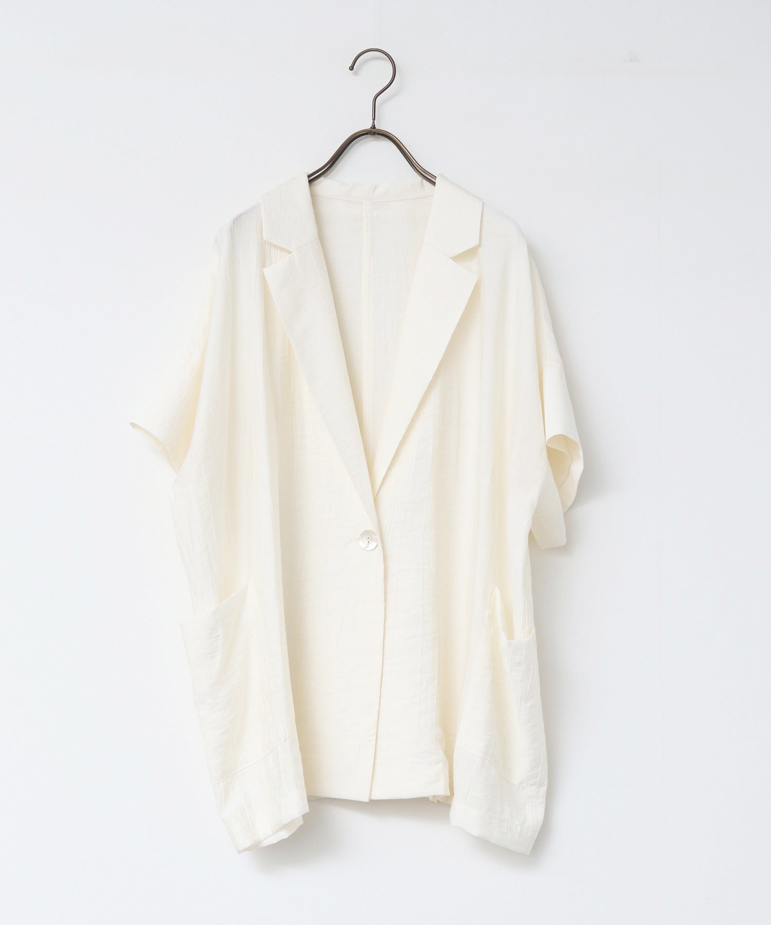 [LIMITED]WASH-SATIN SHIRT JACKET