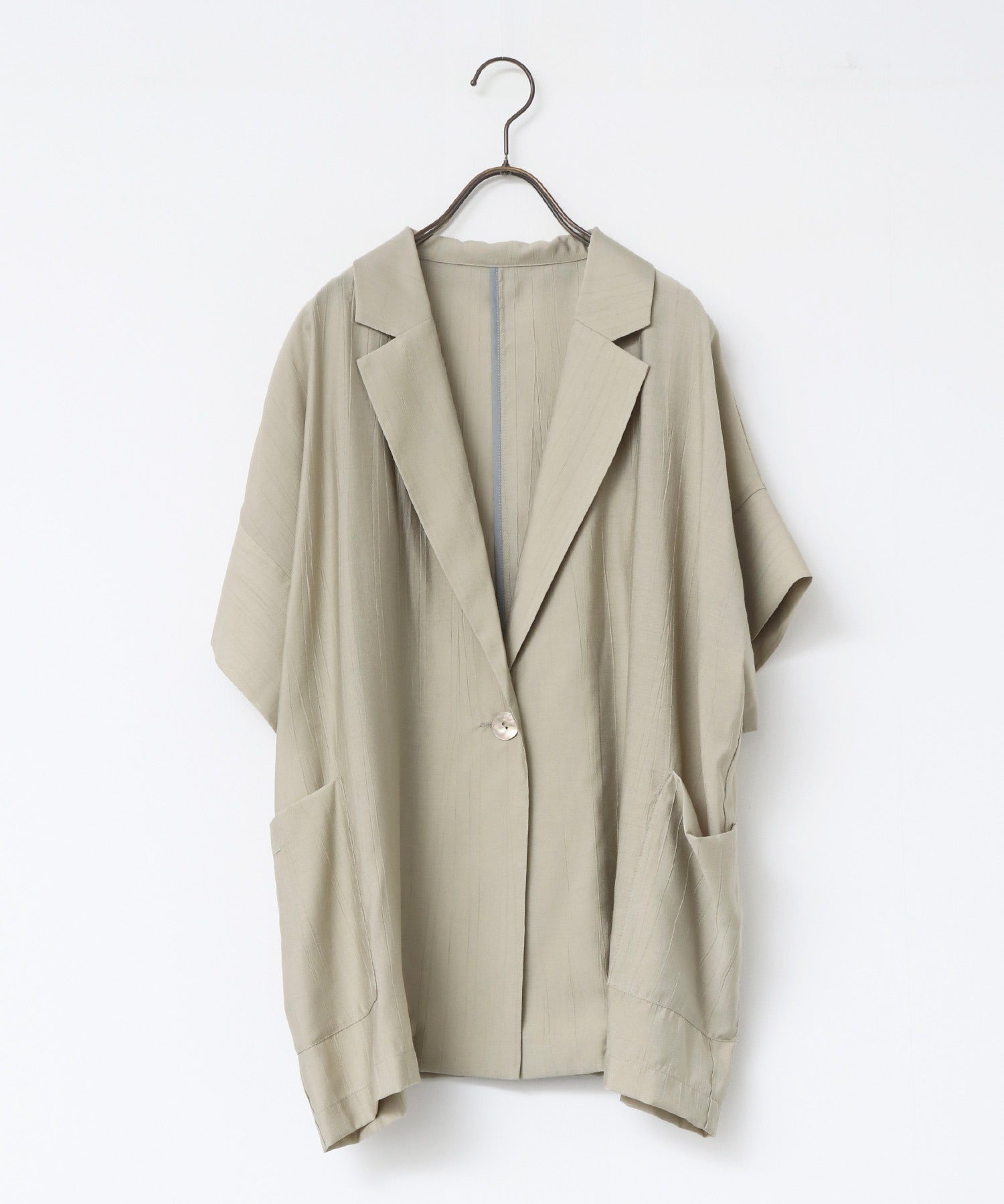 [LIMITED]WASH-SATIN SHIRT JACKET