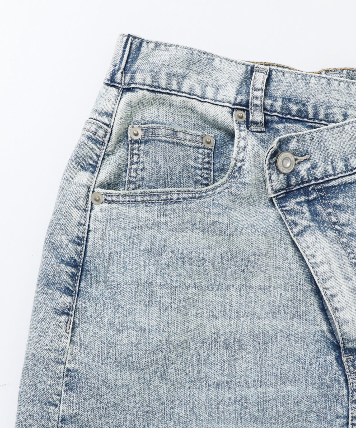 デニム ラップデザイン タイトスカート