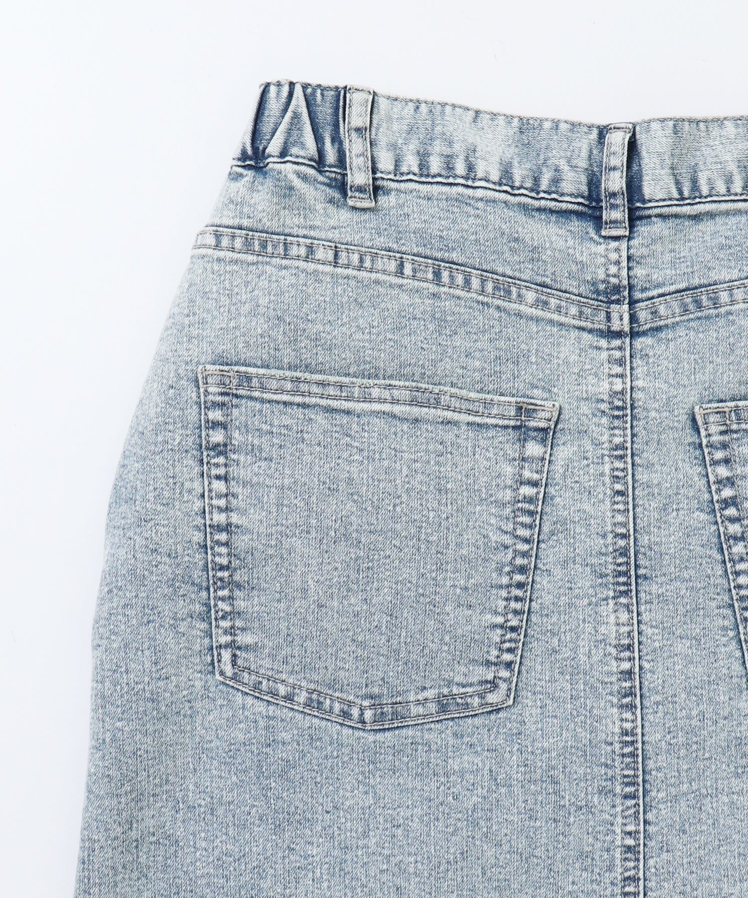 デニム ラップデザイン タイトスカート