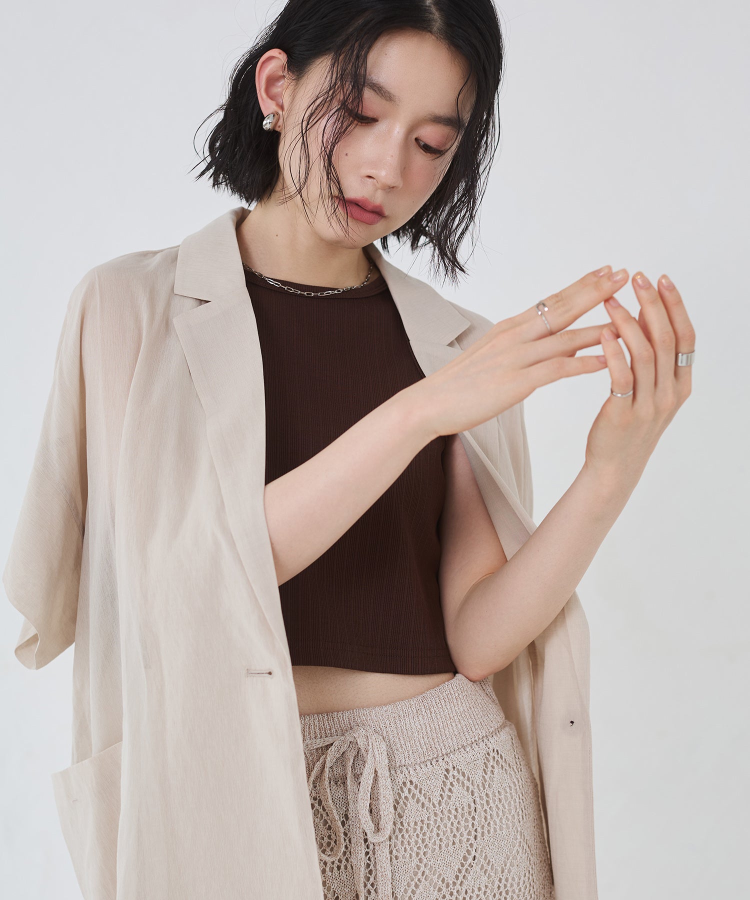 半袖 シアージャケット