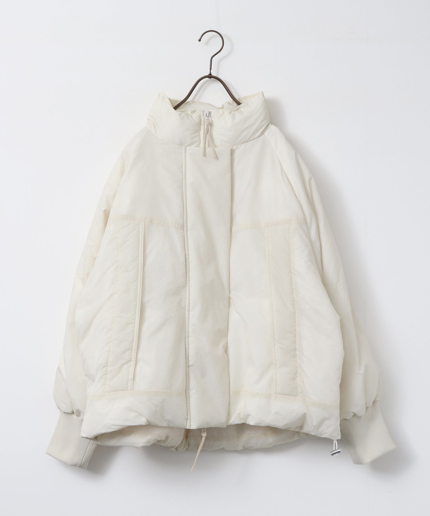 中綿 ワッシャーナイロン(撥水)ショートブルゾン