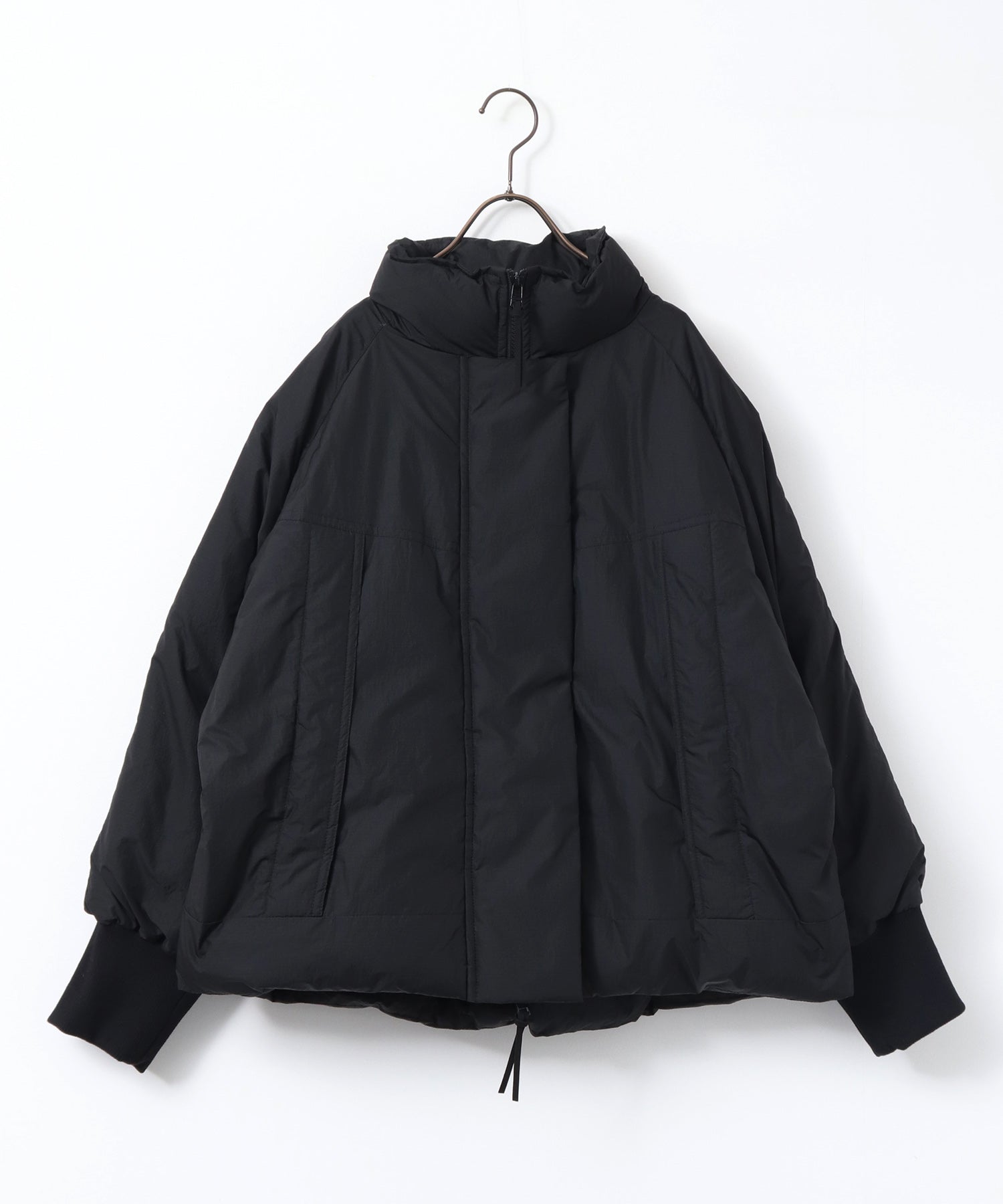 中綿 ワッシャーナイロン(撥水)ショートブルゾン