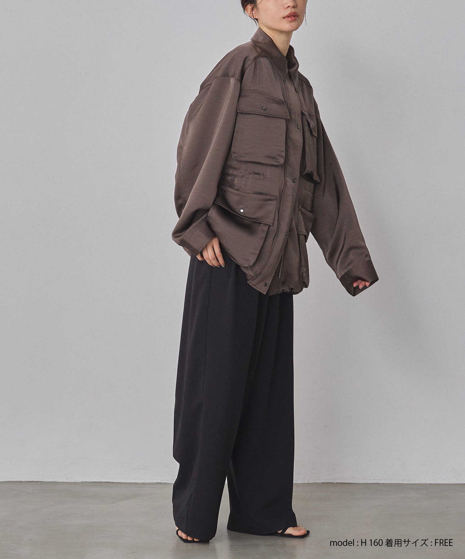 SATIN BIG POCKET LIGHT BLOUSON