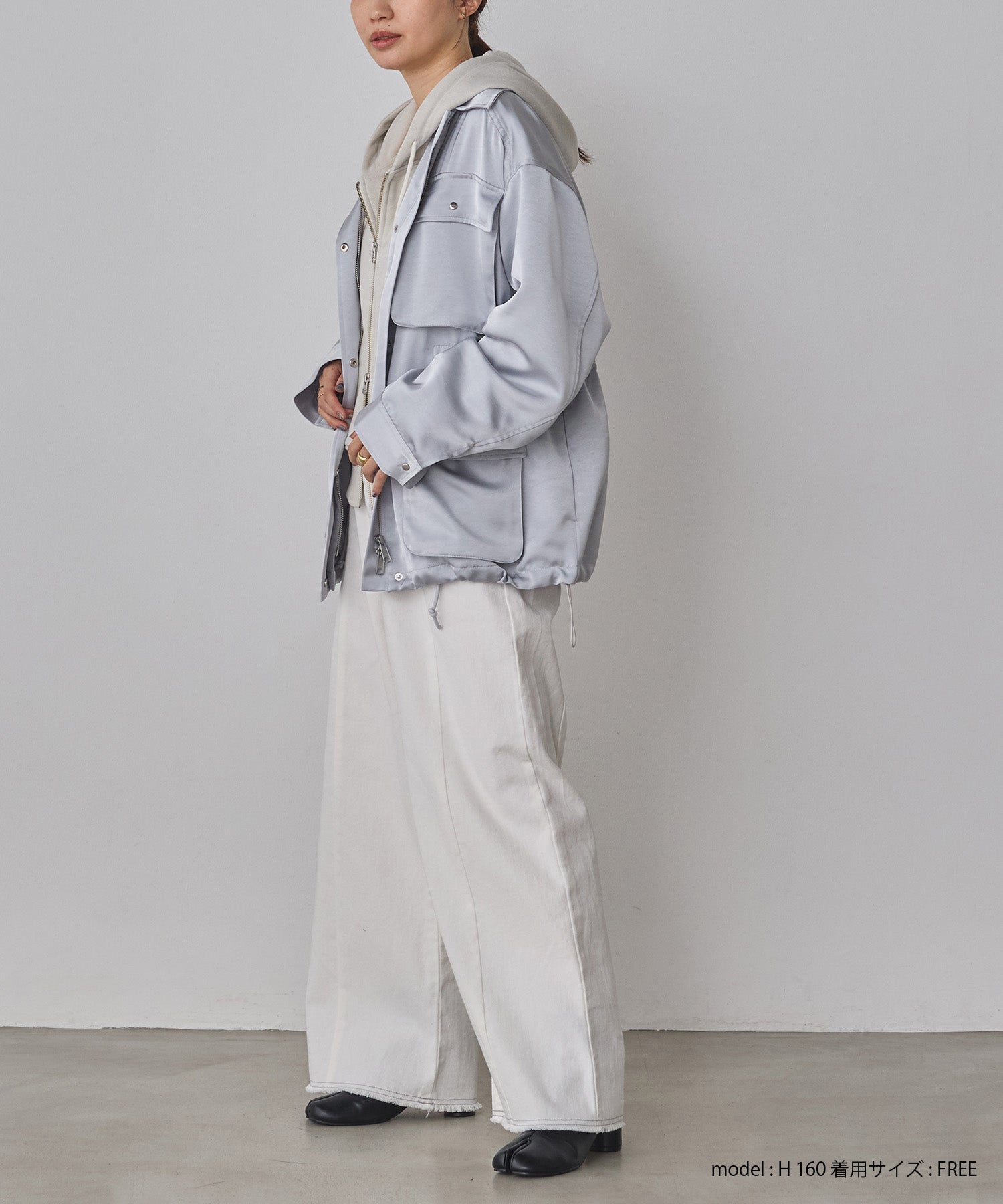 SATIN BIG POCKET LIGHT BLOUSON