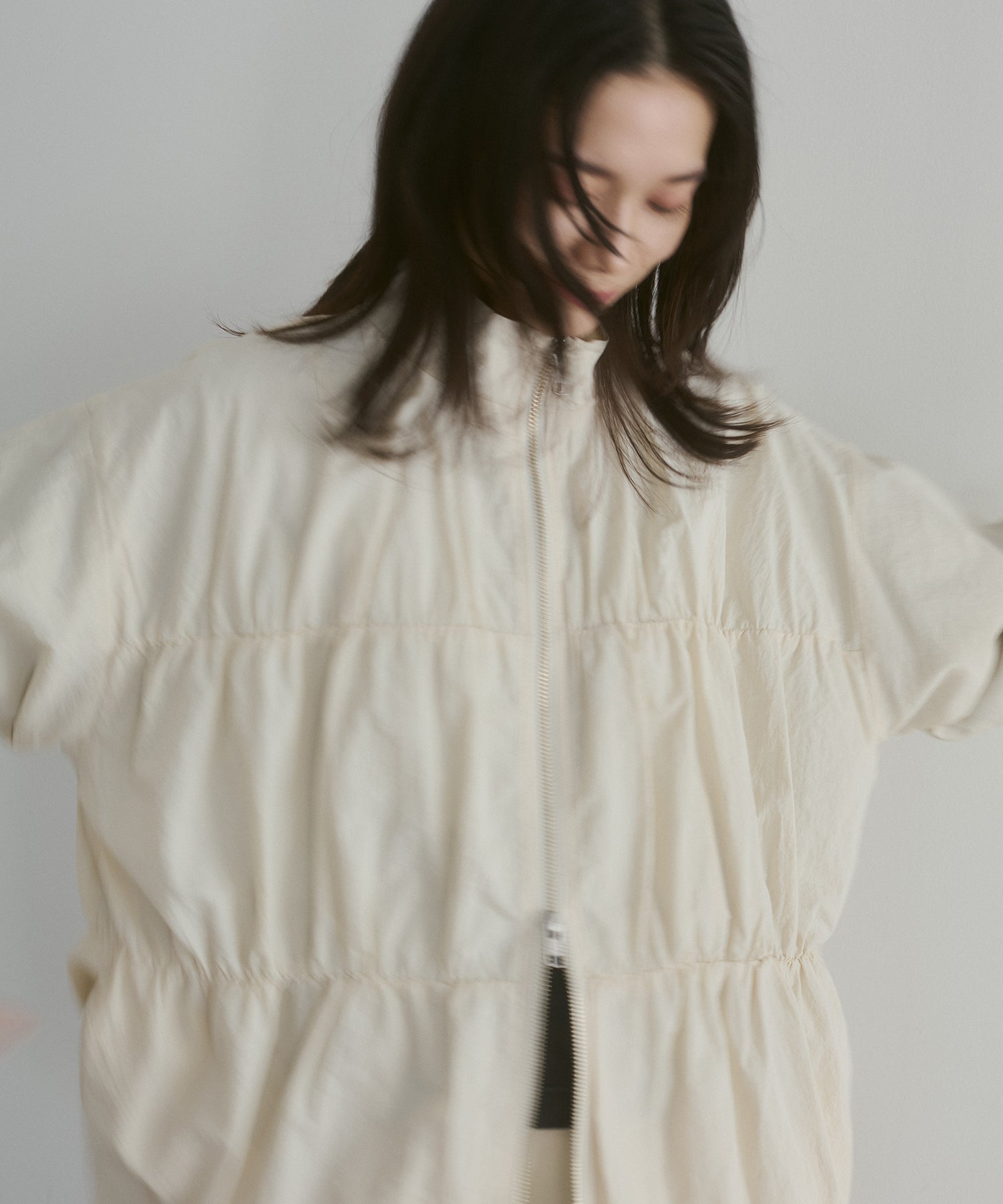 NYLON DOUBLE ZIP BLOUSON