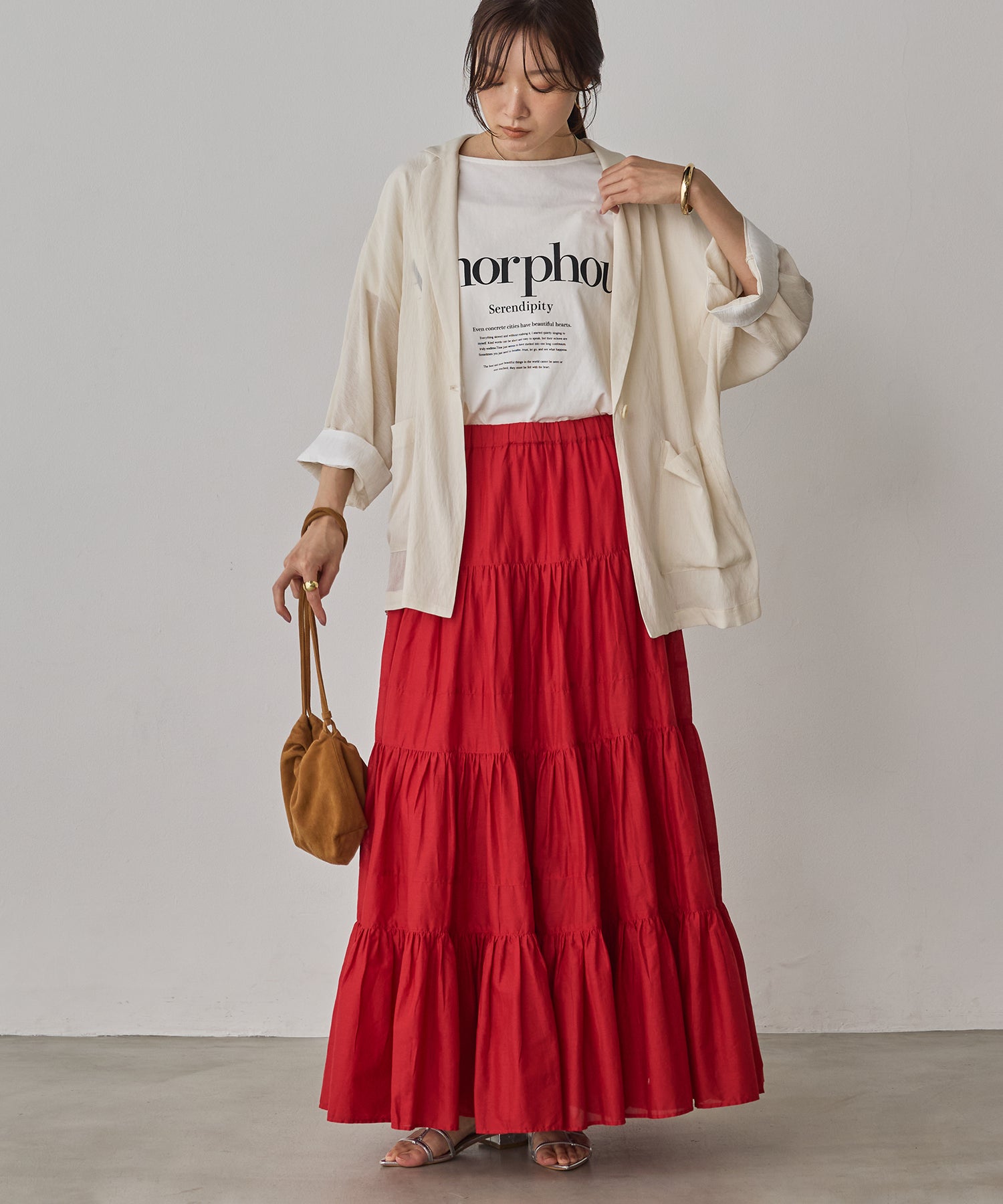 DOLMAN-SLEEVE SHEER TAILORED JACKET