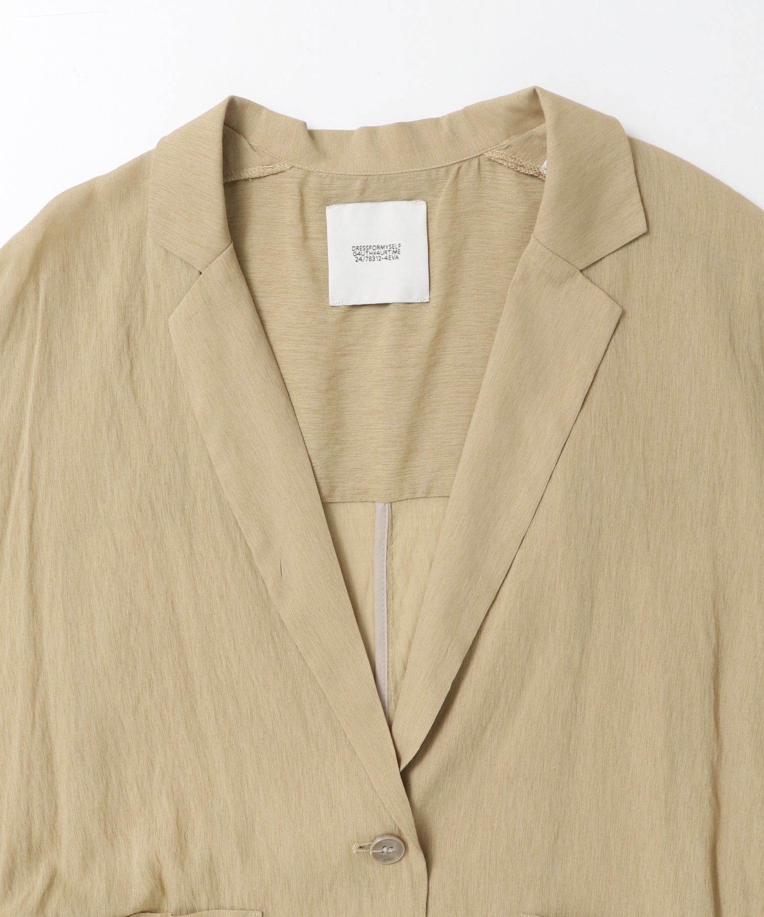 DOLMAN-SLEEVE SHEER TAILORED JACKET