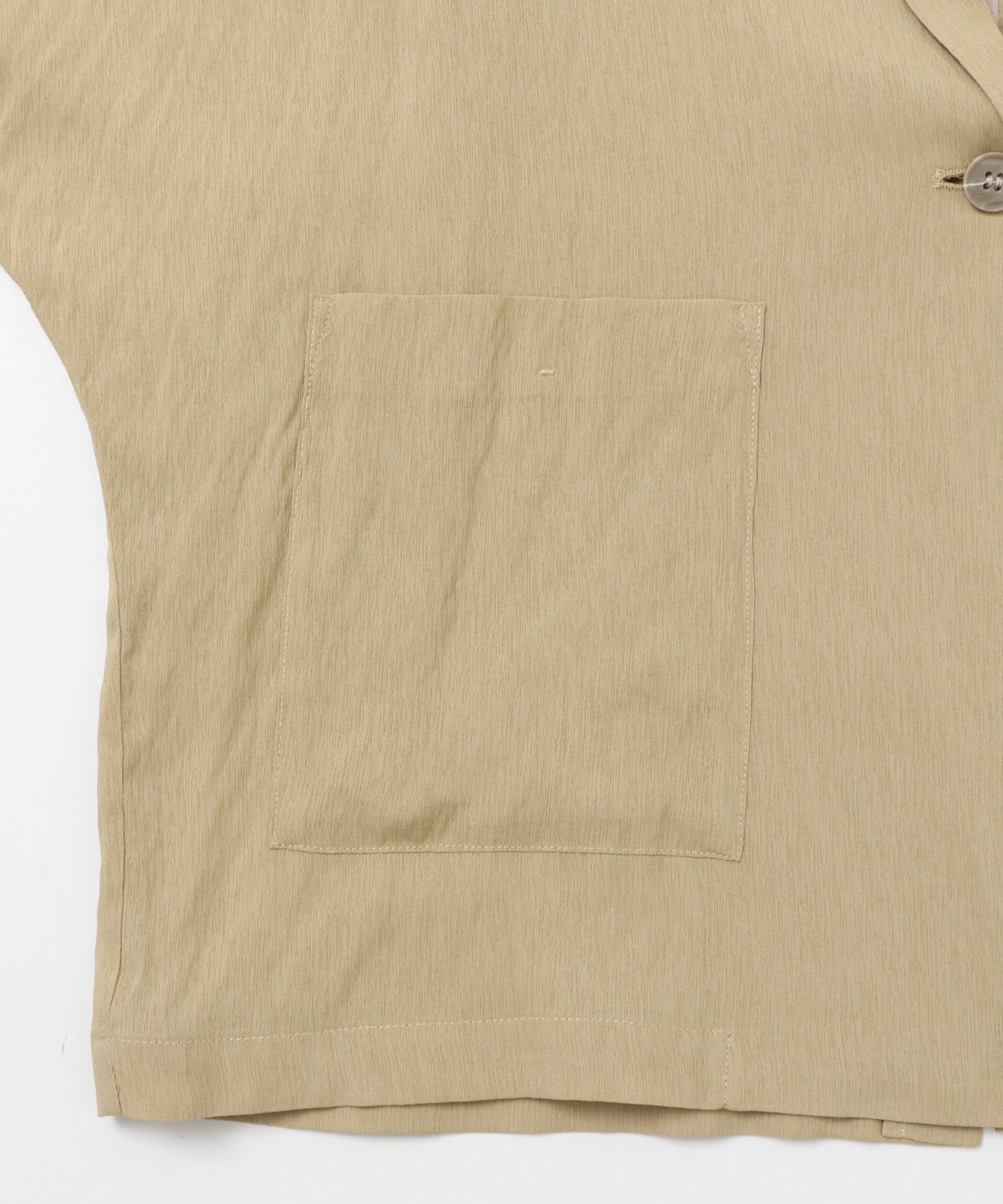 DOLMAN-SLEEVE SHEER TAILORED JACKET