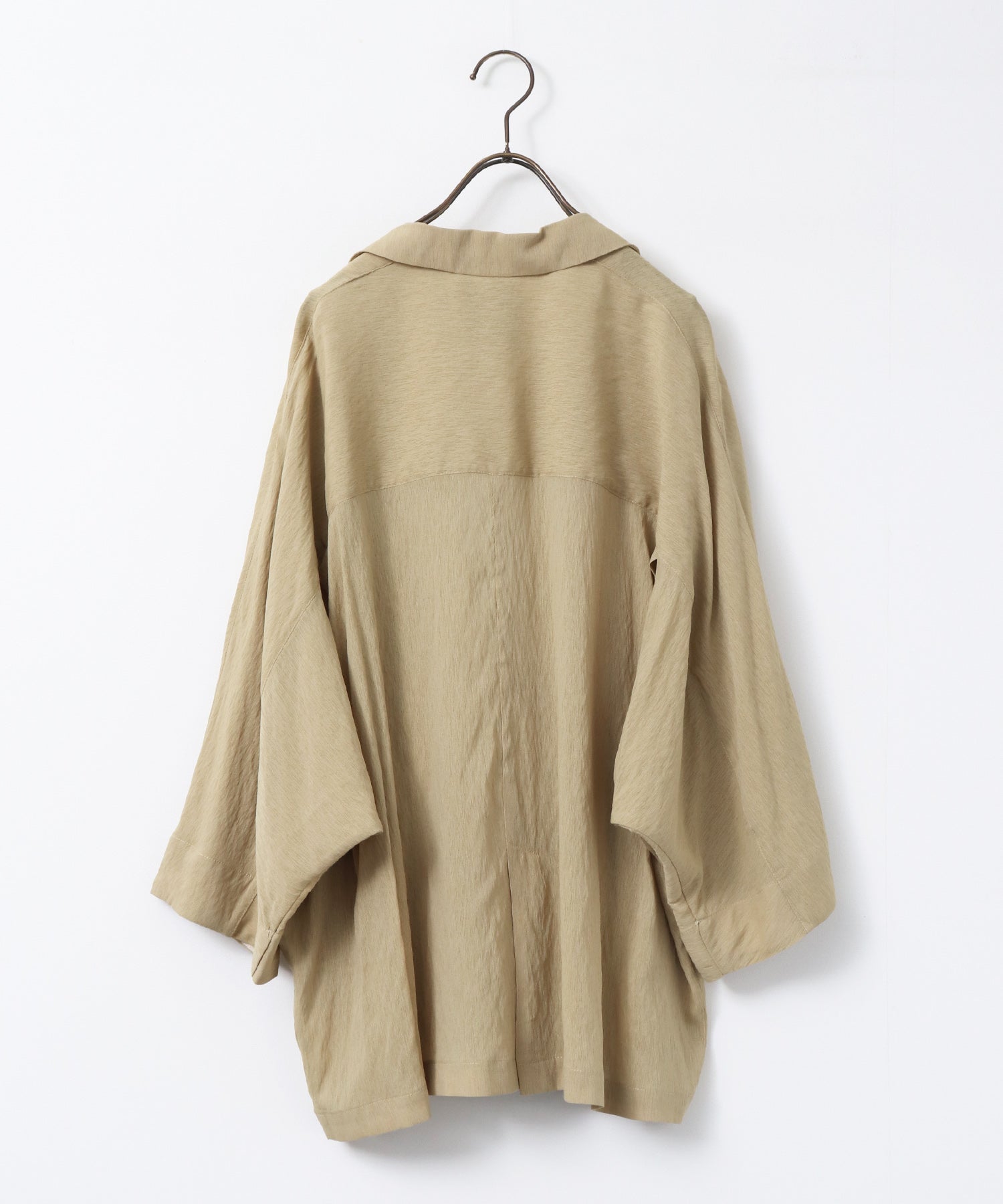 DOLMAN-SLEEVE SHEER TAILORED JACKET