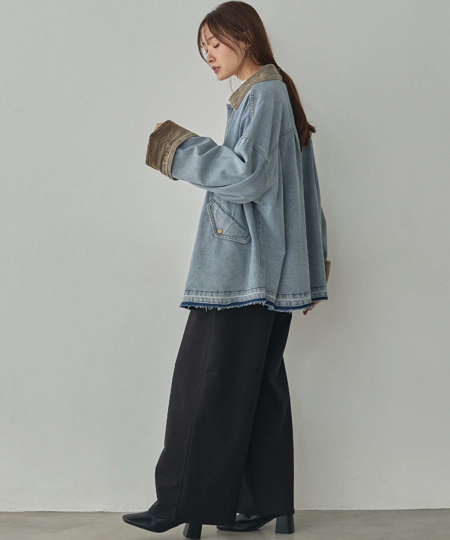 TWO-TONE DENIM JACKET