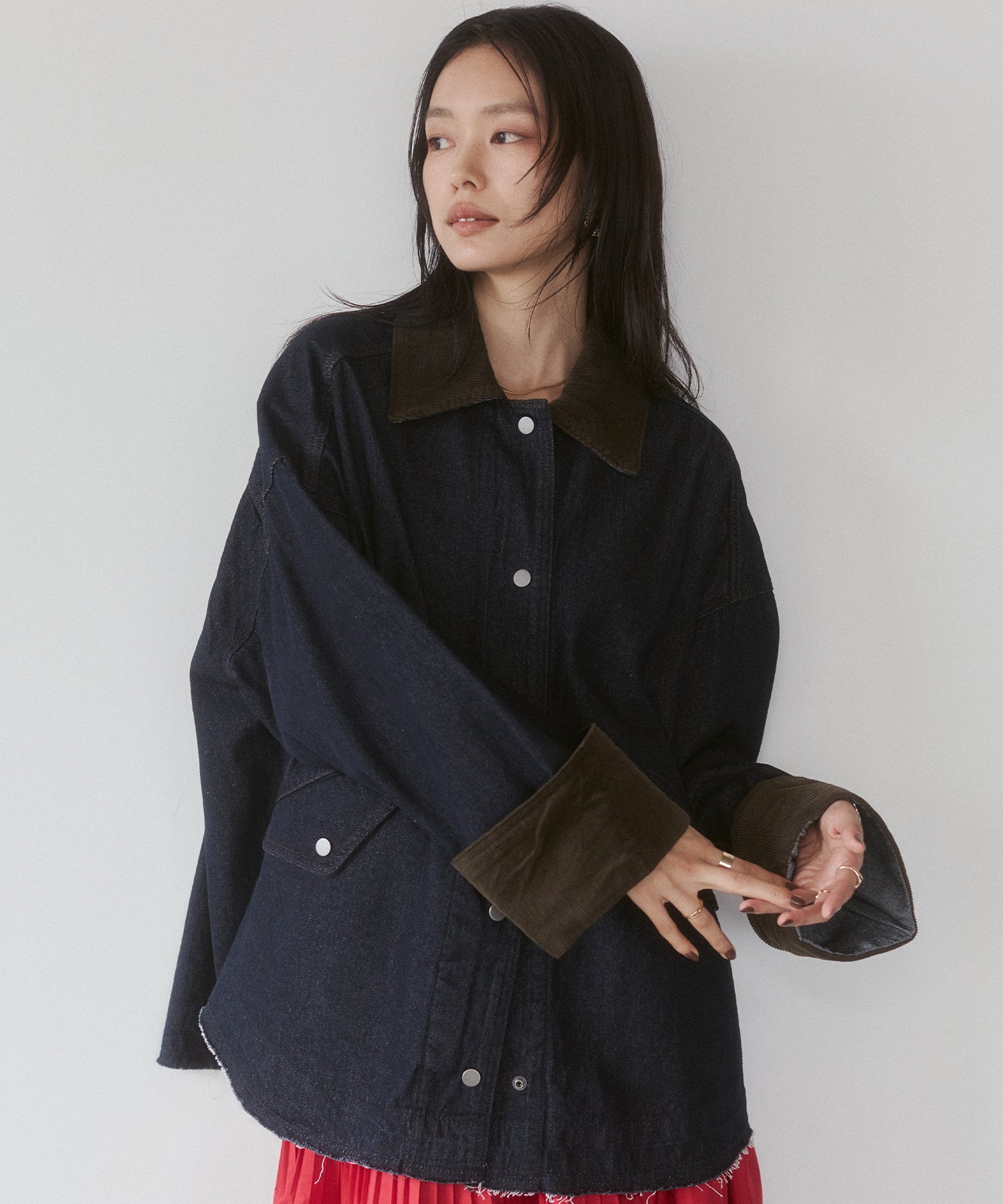 TWO-TONE DENIM JACKET