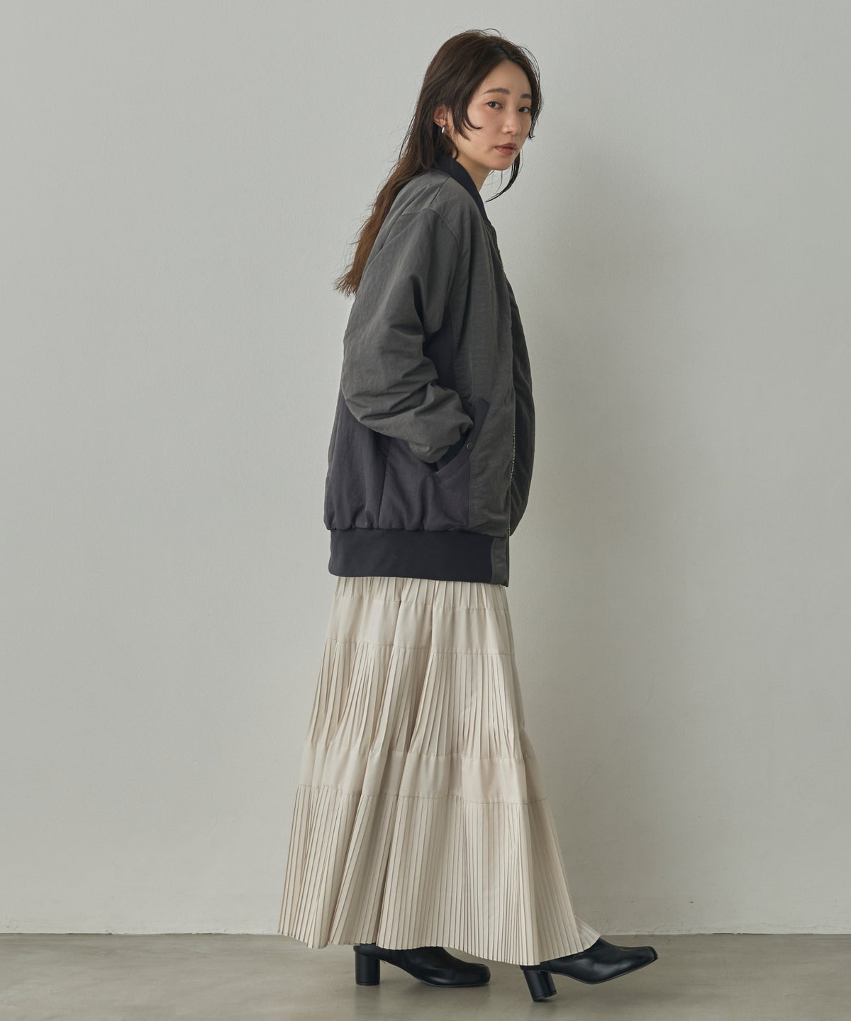 SUBTLE COLOURWAY NYLON MA-1 BOMBER JACKET