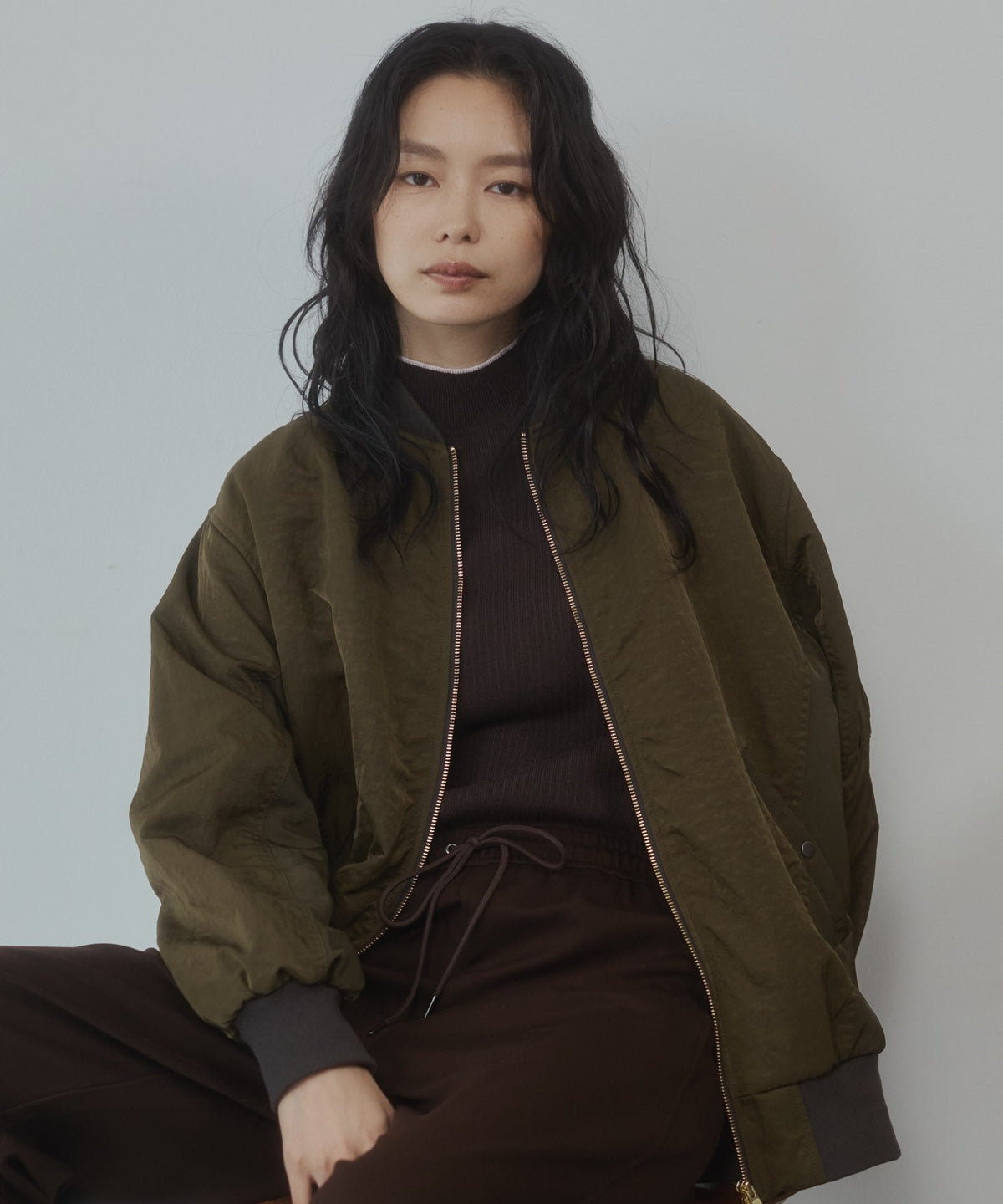 SUBTLE COLOURWAY NYLON MA-1 BOMBER JACKET