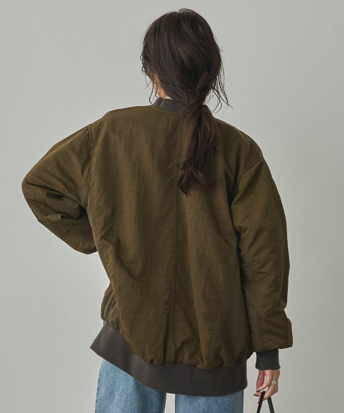 SUBTLE COLOURWAY NYLON MA-1 BOMBER JACKET