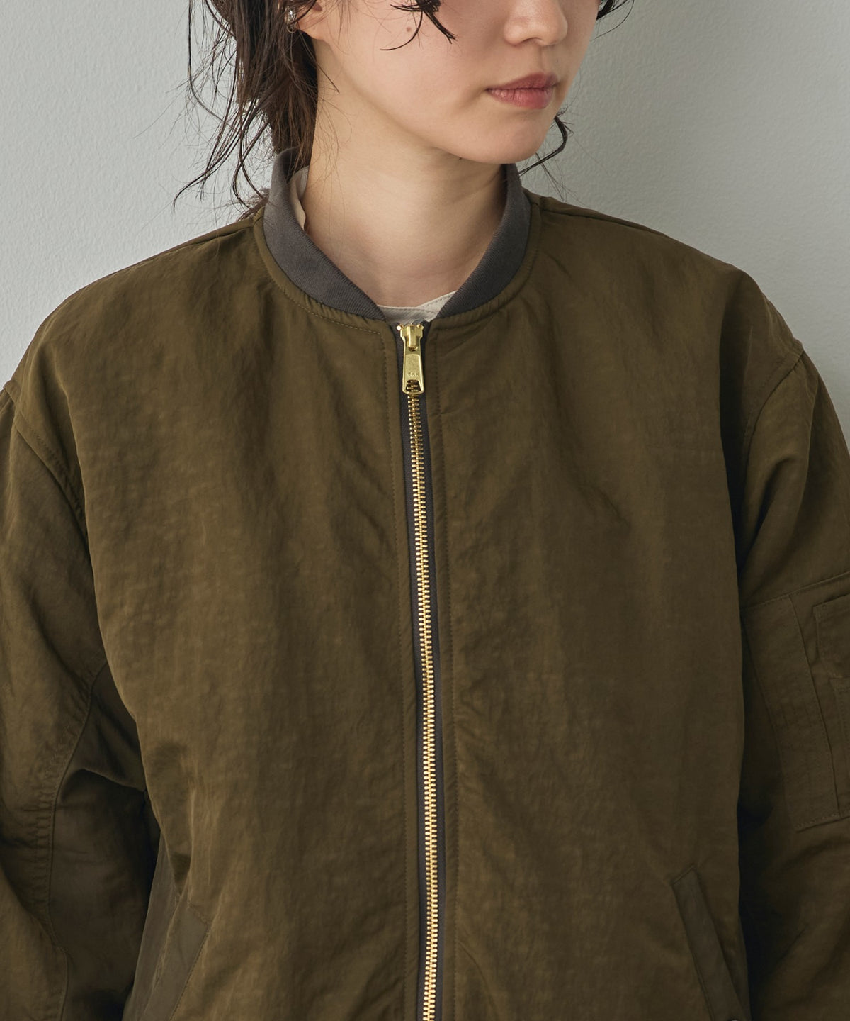 SUBTLE COLOURWAY NYLON MA-1 BOMBER JACKET
