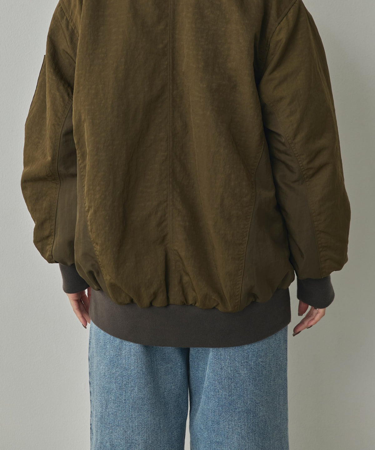 SUBTLE COLOURWAY NYLON MA-1 BOMBER JACKET