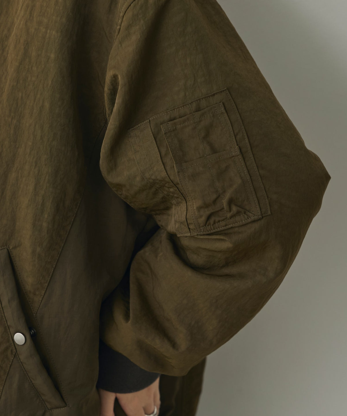 SUBTLE COLOURWAY NYLON MA-1 BOMBER JACKET