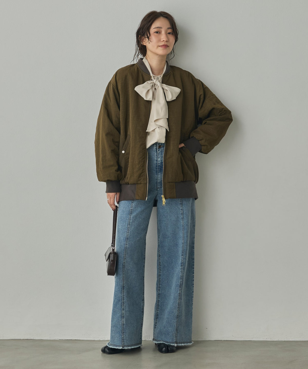 SUBTLE COLOURWAY NYLON MA-1 BOMBER JACKET