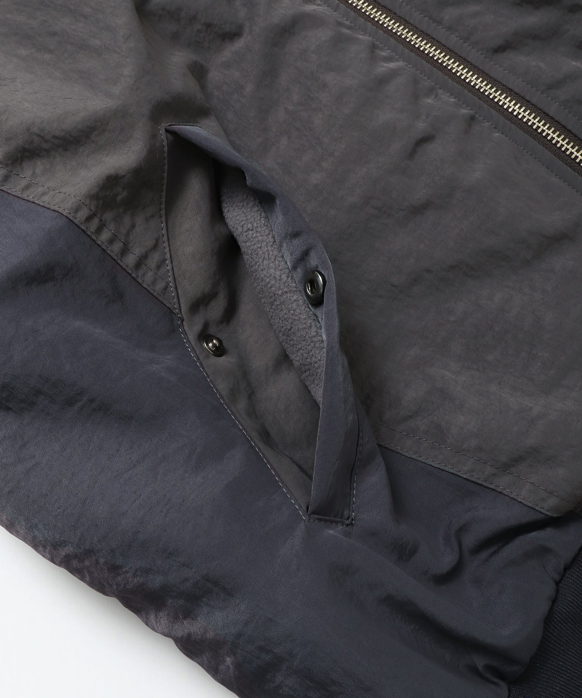 SUBTLE COLOURWAY NYLON MA-1 BOMBER JACKET