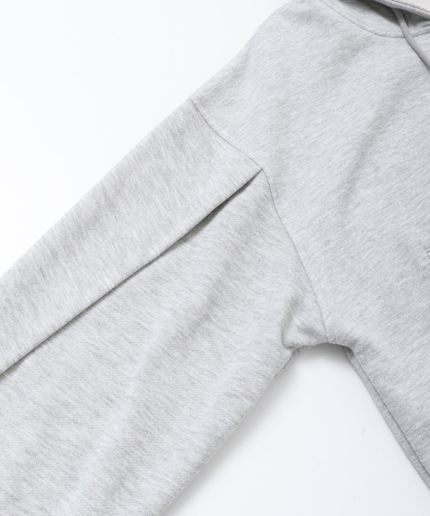 LAME DOUBLE ZIP HOODIE