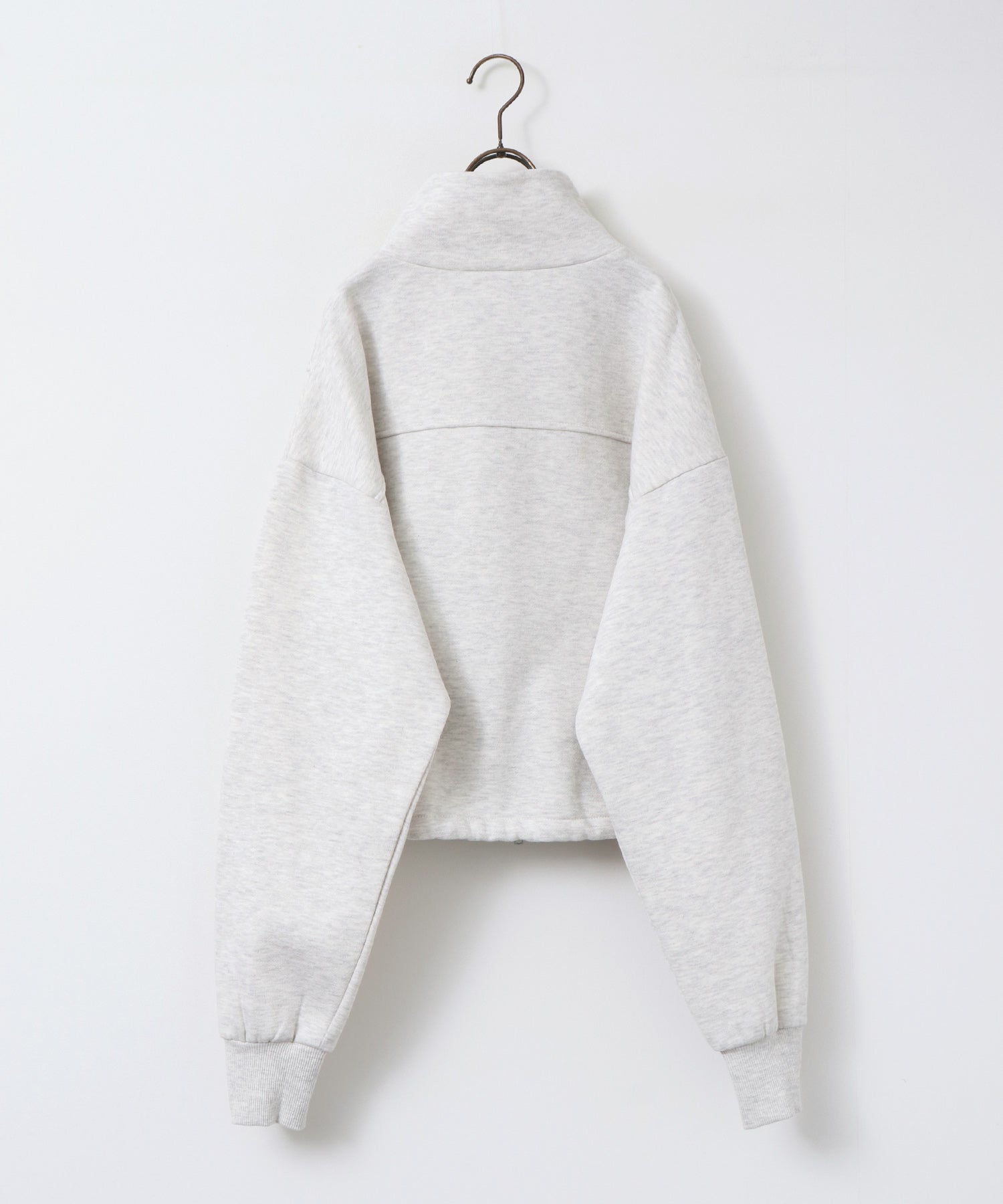 裏起毛ダブルジップ ハイネックブルゾン