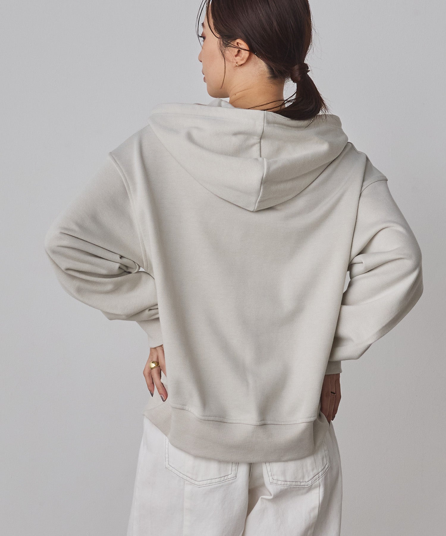 LAME DOUBLE ZIP HOODIE