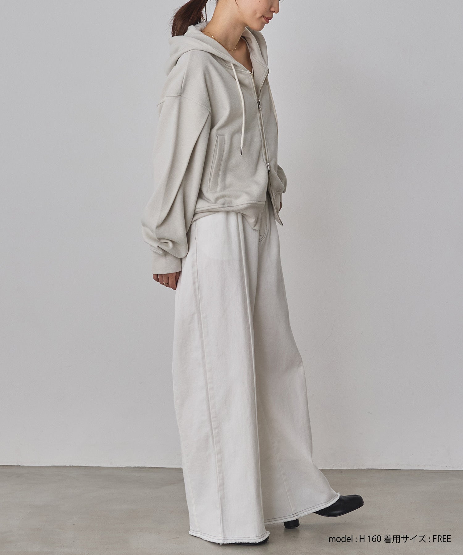 新品タグ付き^ ^カプリシュレマージュ ダブルフェイスジップパーカー セール】裏起毛ダブルジップパーカー（パーカー）｜JUNOAH（ジュノア