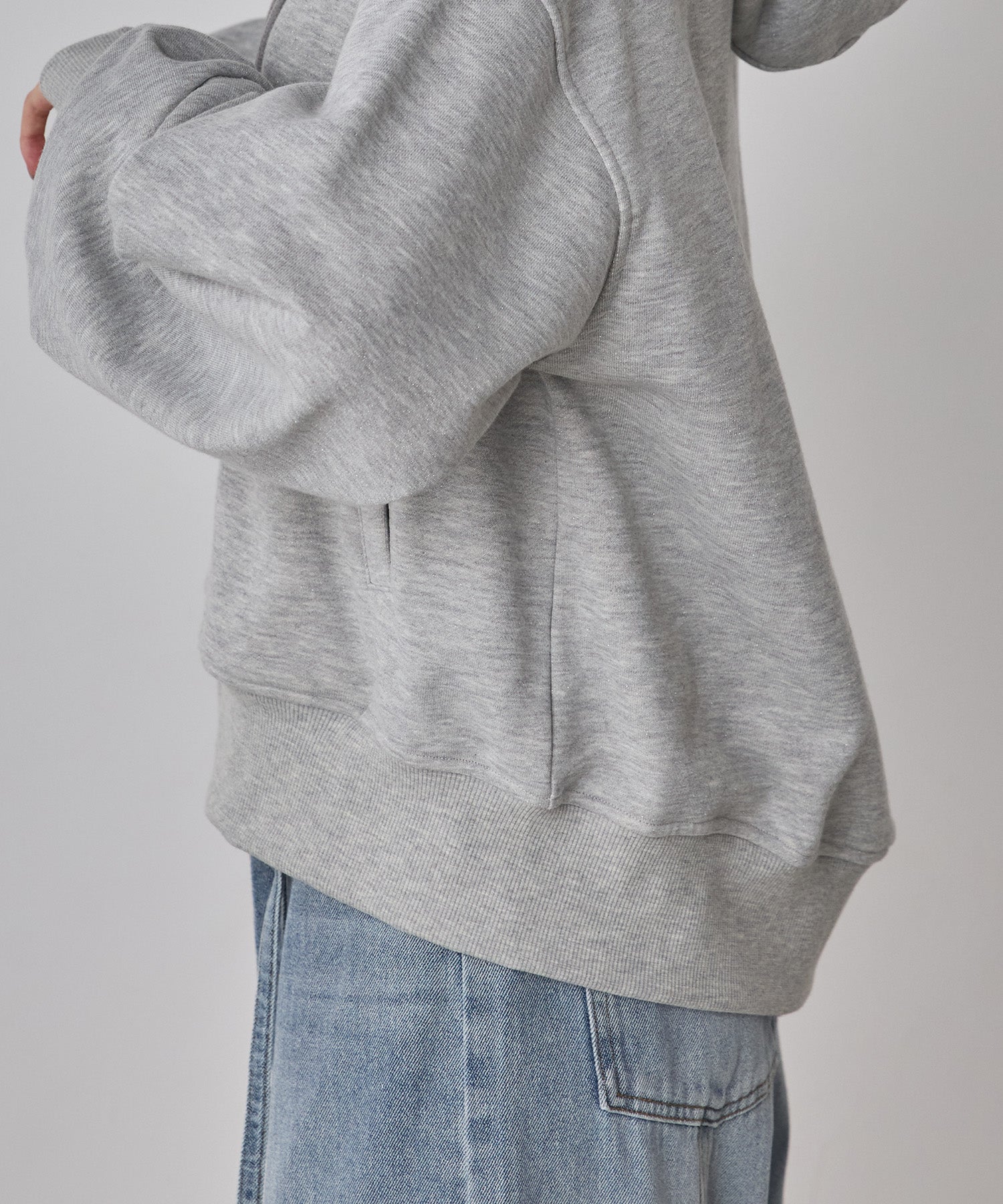 LAME DOUBLE ZIP HOODIE
