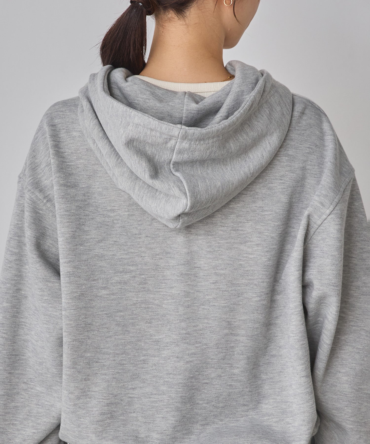 LAME DOUBLE ZIP HOODIE