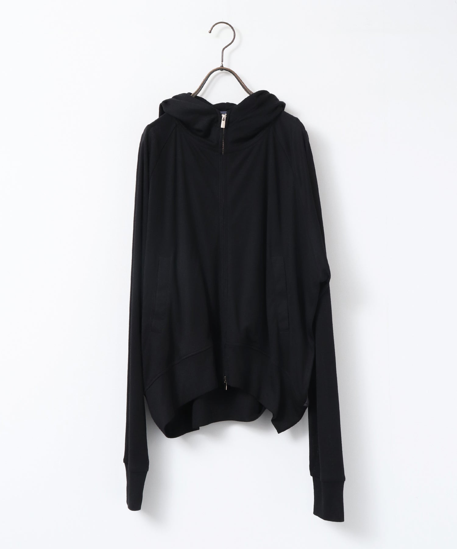 LIGHTWEIGHT KNIT DOCKING W-ZIP HOODIE