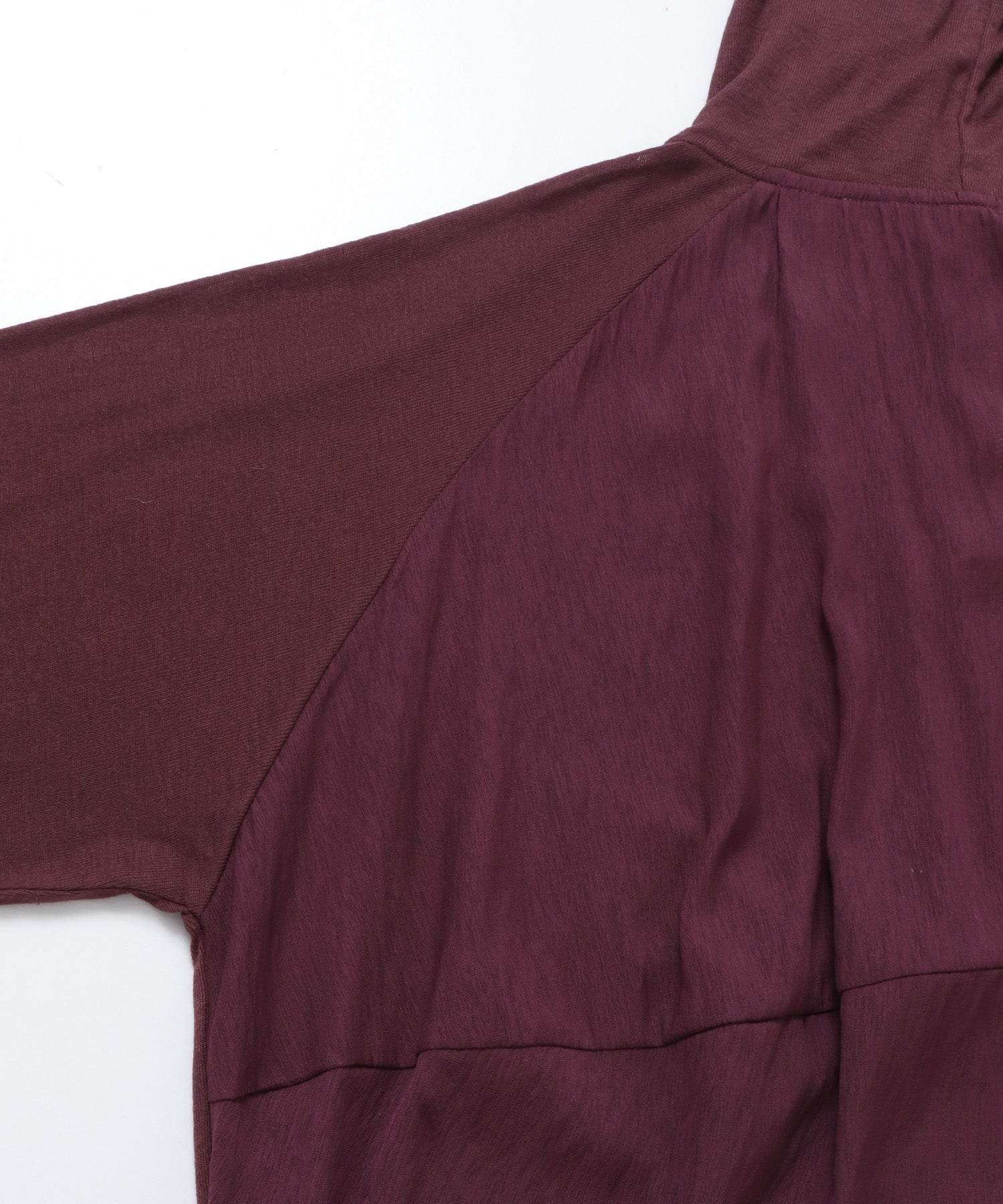 LIGHTWEIGHT KNIT DOCKING W-ZIP HOODIE