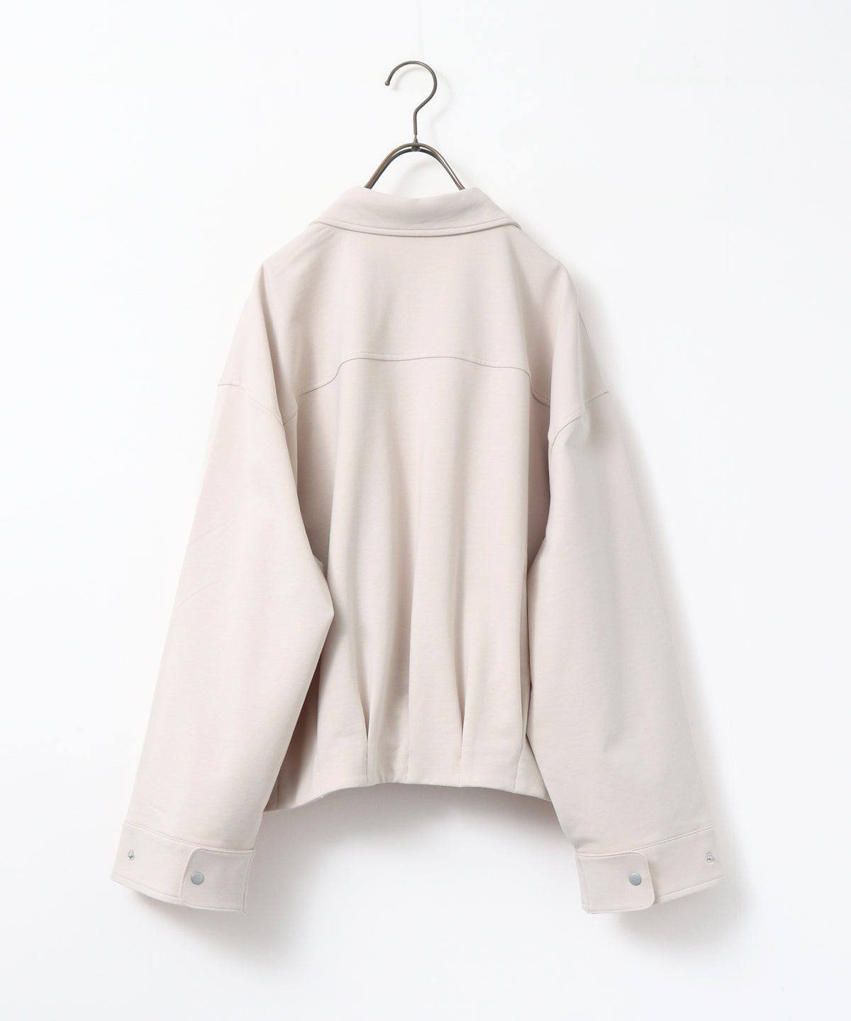 FLEECE-LINED TUCKED-COLLAR SHIRT JACKET