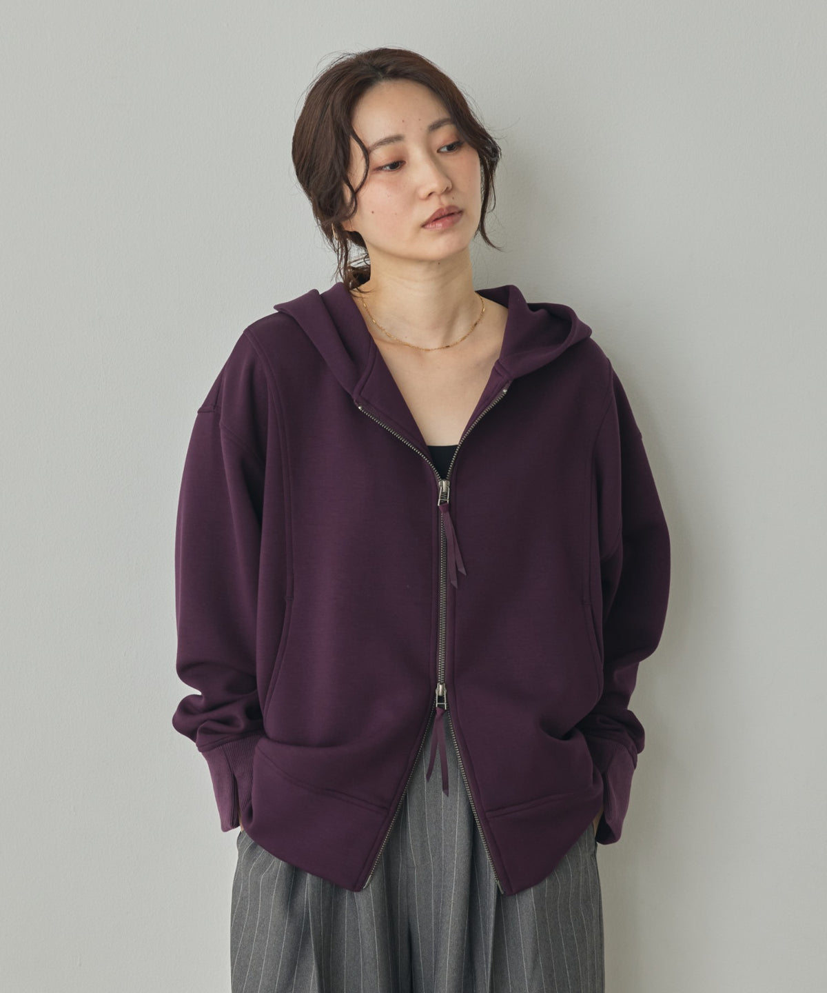 CARDBOARD ZIP-UP HOODIE