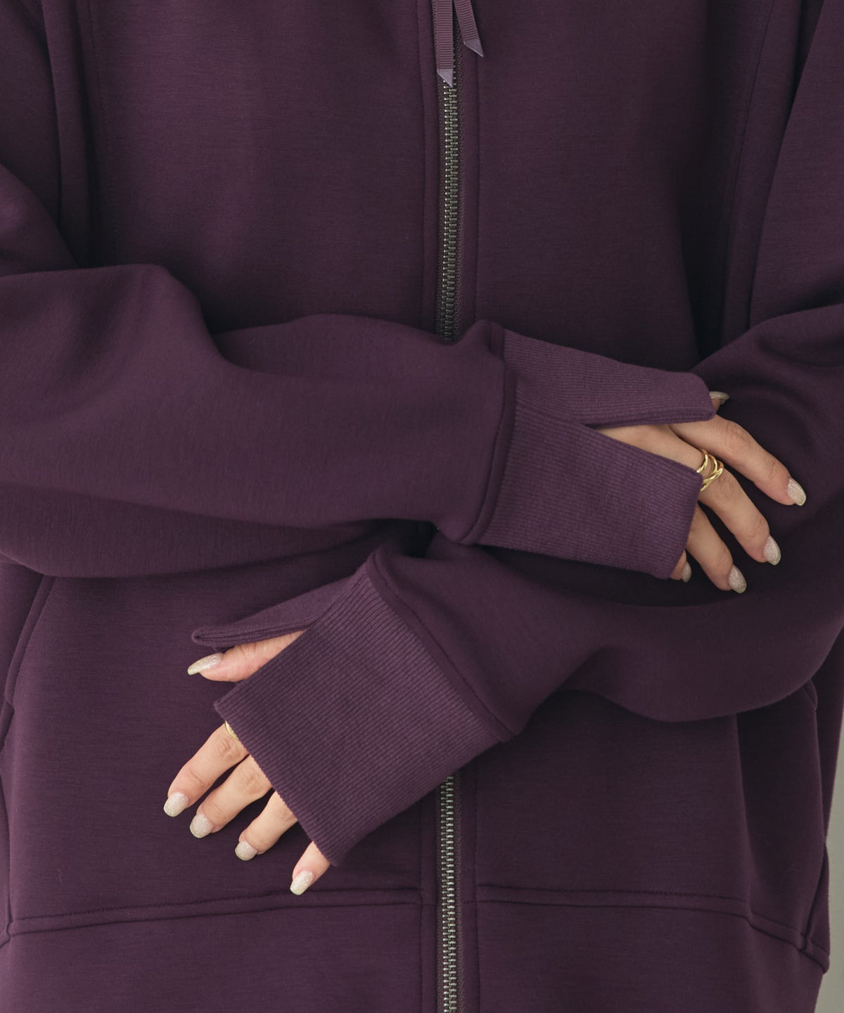 CARDBOARD ZIP-UP HOODIE