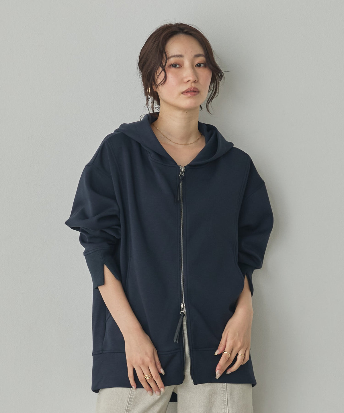 CARDBOARD ZIP-UP HOODIE