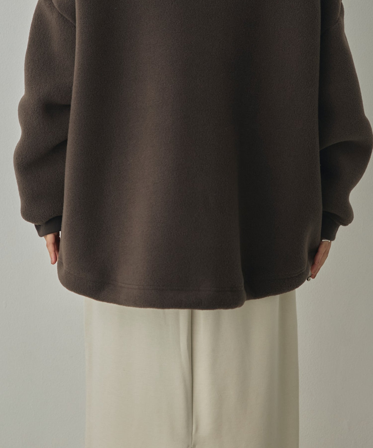 BOUCLÉ-CUT HOODED BLOUSON