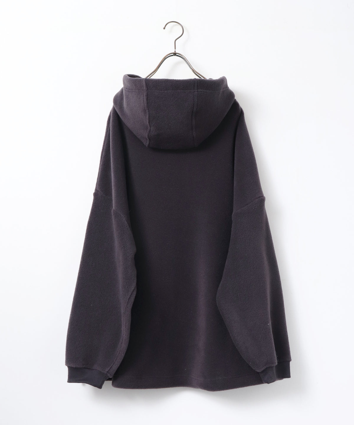 BOUCLÉ-CUT HOODED BLOUSON