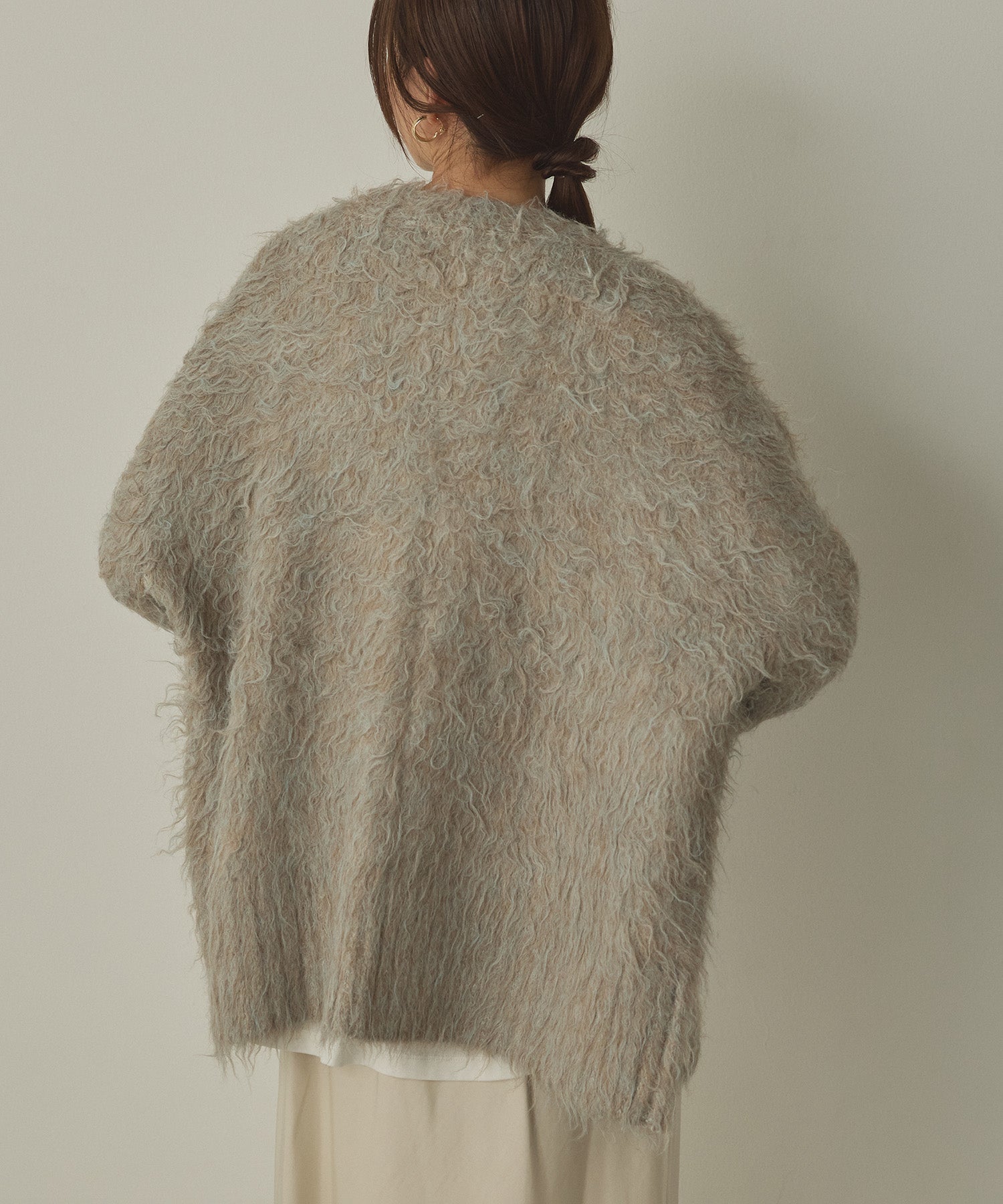 SHAGGY KNIT CARDIGAN