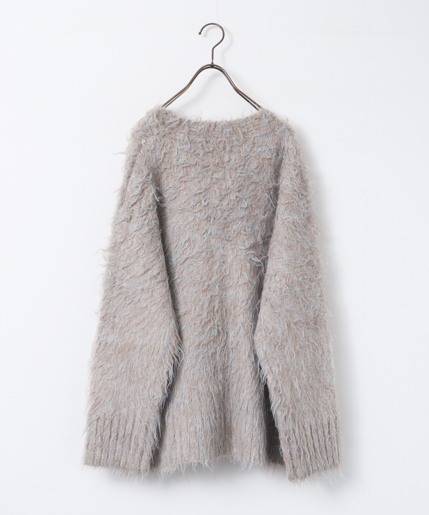 シャギーニット 起毛シャギー ニットカーディガン