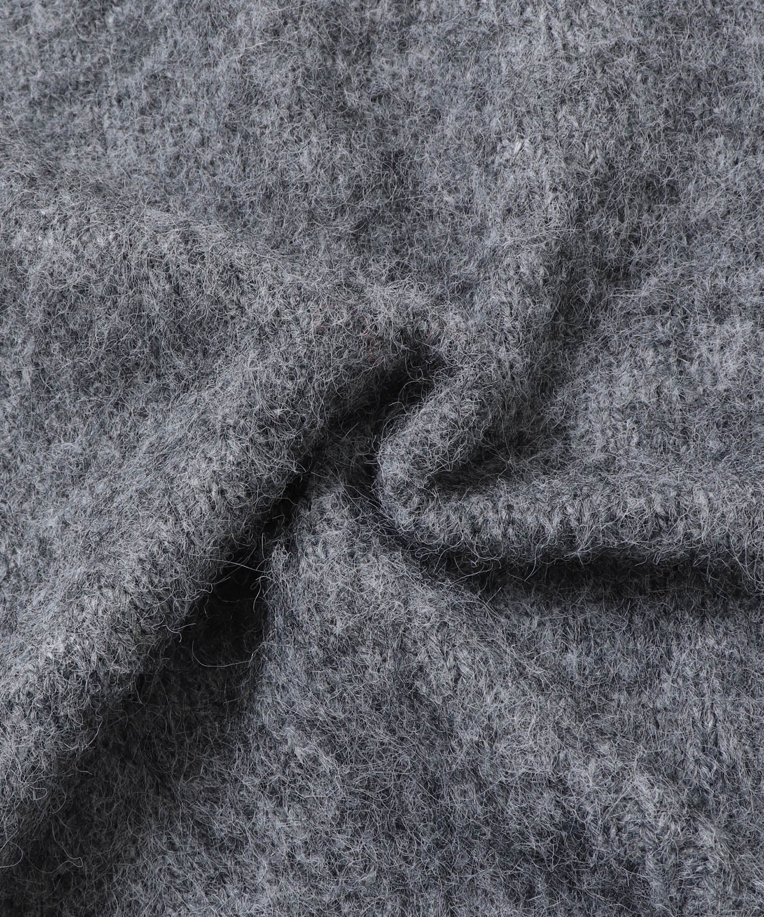 シャギー ミックスカラー起毛ニットカーディガン